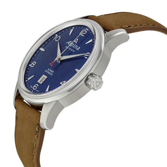Watches JMS always Original Alpina Alpiner Automatic Sunray Navy Dial Glove Leather Mens Watch AL525N4E6 Watches JMS always Original Alpina Alpiner Automatic Sunray Navy Dial Glove Leather Mens Watch AL525N4E6