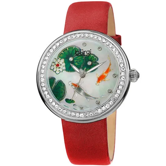 Watches JMS always Original Burgi Quartz Beige Koi Fish Dial Ladies Watch BUR188RD Watches JMS always Original Burgi Quartz Beige Koi Fish Dial Ladies Watch BUR188RD