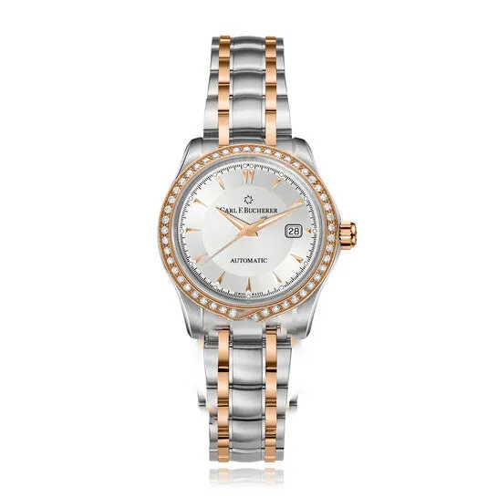 Watches JMS always Original Carl F Bucherer Manero AutoDate Automatic Diamond Silver Dial Ladies Watch 0010911071331 Watches JMS always Original Carl F Bucherer Manero AutoDate Automatic Diamond Silver Dial Ladies Watch 0010911071331