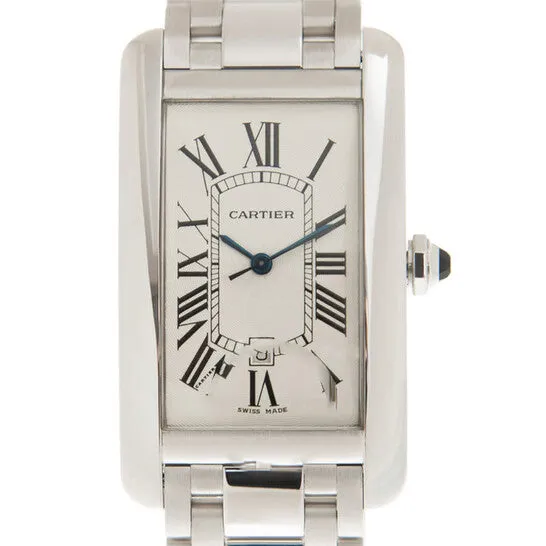 Watches JMS always Original Cartier Tank Americaine Automatic White Dial Ladies Watch W26055L1 Watches JMS always Original Cartier Tank Americaine Automatic White Dial Ladies Watch W26055L1