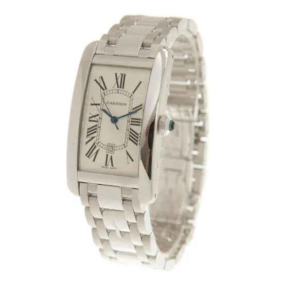 Watches JMS always Original Cartier Tank Americaine Automatic White Dial Ladies Watch W26055L1 Watches JMS always Original Cartier Tank Americaine Automatic White Dial Ladies Watch W26055L1
