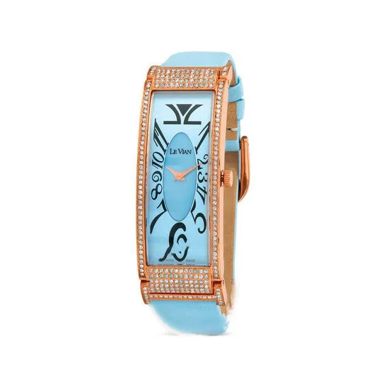 Watches JMS always Original Le Vian Le Vian Time Quartz Diamond Blue Dial Ladies Watch LV9425DA Watches JMS always Original Le Vian Le Vian Time Quartz Diamond Blue Dial Ladies Watch LV9425DA