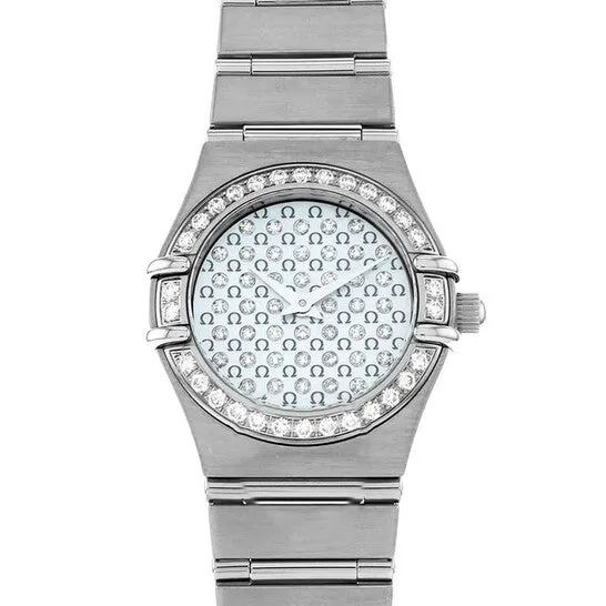 Watches JMS always Original Preowned Omega Constellation Ladies Quartz Diamond Ladies Watch 14557700 Watches JMS always Original Preowned Omega Constellation Ladies Quartz Diamond Ladies Watch 14557700