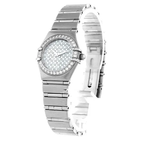 Watches JMS always Original Preowned Omega Constellation Ladies Quartz Diamond Ladies Watch 14557700 Watches JMS always Original Preowned Omega Constellation Ladies Quartz Diamond Ladies Watch 14557700