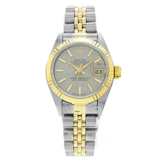 Watches JMS always Original Preowned Rolex LadyDatejust Automatic Chronometer Grey Dial Ladies Watch 69173 GYSJ Watches JMS always Original Preowned Rolex LadyDatejust Automatic Chronometer Grey Dial Ladies Watch 69173 GYSJ