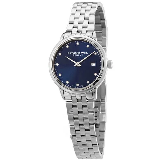 Watches JMS always Original Raymond Weil Toccata Quartz Diamond Blue Dial Ladies Watch 5985ST50081 Watches JMS always Original Raymond Weil Toccata Quartz Diamond Blue Dial Ladies Watch 5985ST50081