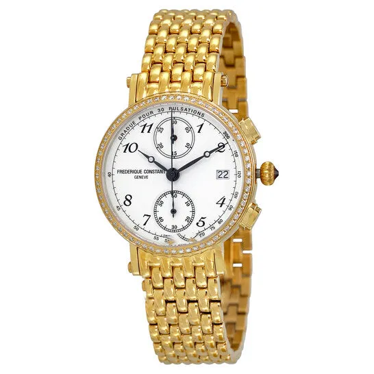 Watches Original Frederique Constant Classics Chronograph White Dial Diamond Ladies Watch FC291A2RD5B JMS always Watches Original Frederique Constant Classics Chronograph White Dial Diamond Ladies Watch FC291A2RD5B JMS always